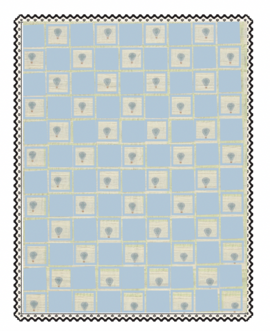 Bebe Organic - Balloon Blanket (Blue)