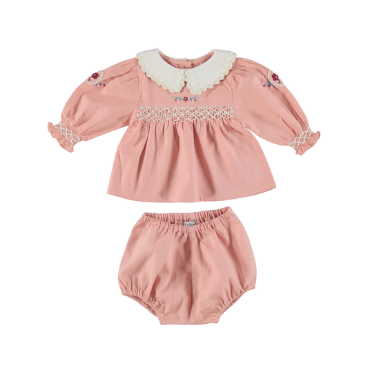 Bebe Organic - Margot Baby Set (Dusty Rose)