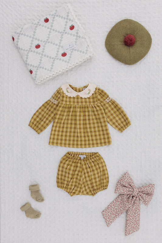 Bebe Organic - Saphira Baby Set (Nostalgic Green)
