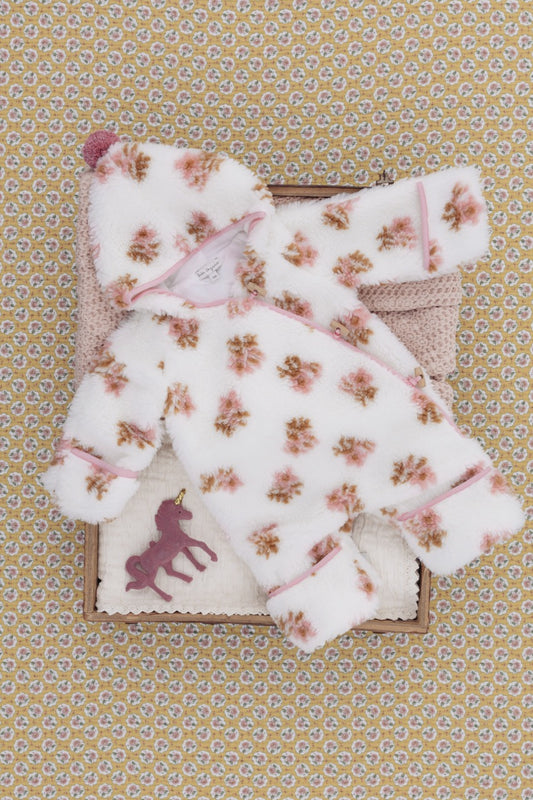 Bebe Organic - Laine Overall (Snow Florals)