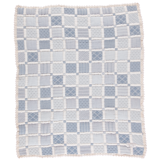 Bebe Organic - Mai Blanket - (Blue Patchwork)
