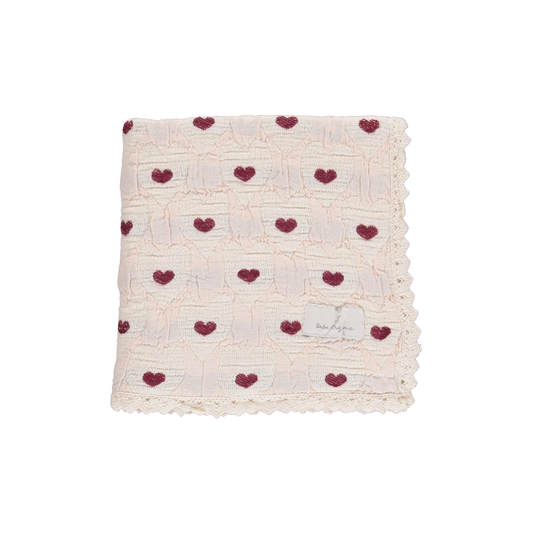 Bebe Organic - Love Blanket (Heart Motif)