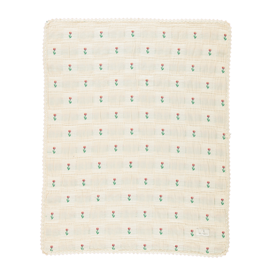 Bebe Organic - Bella Blanket (Sand Tulip Patchwork)