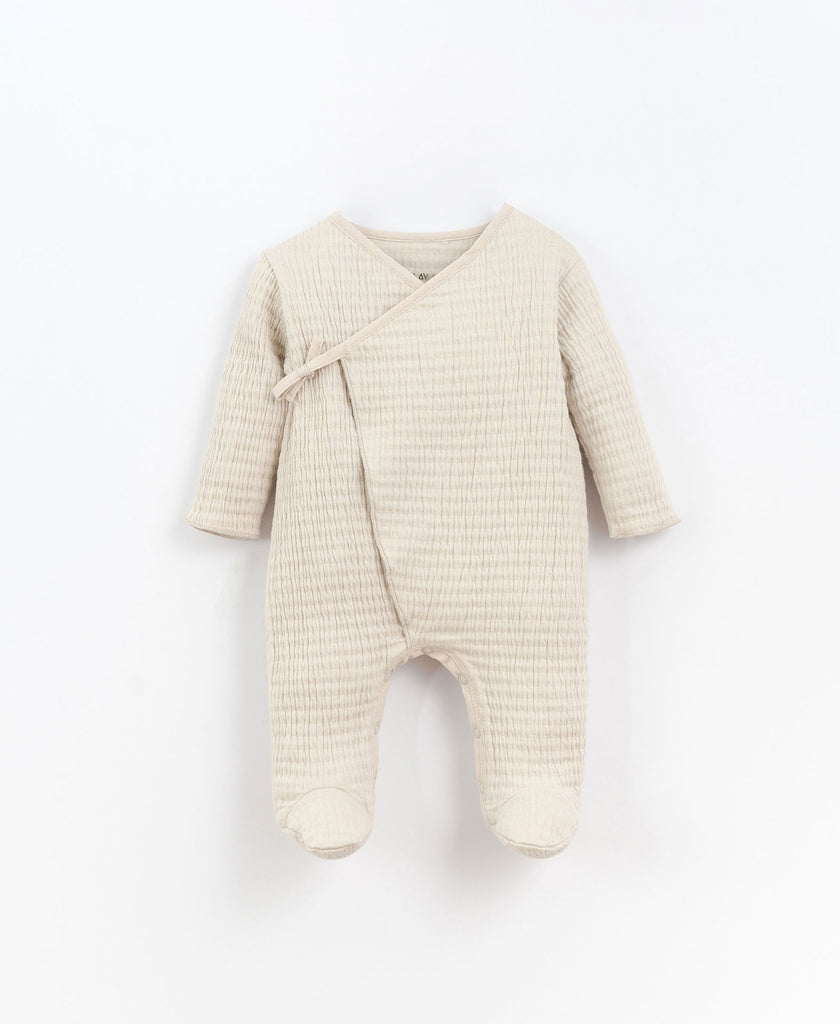 PlayUp - Footed Wrap Romper | Oat (Baby)