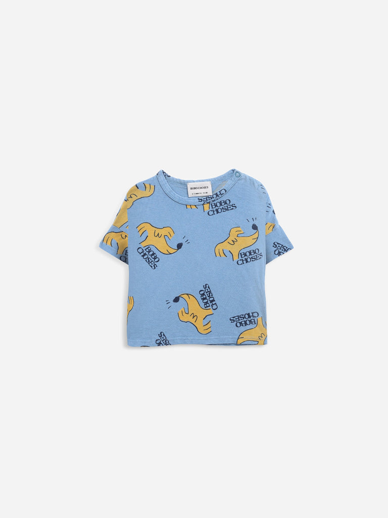 Bobo Choses - Sniffy Dog All Over Short Sleeve T-Shirt (Baby) - Last 6/12