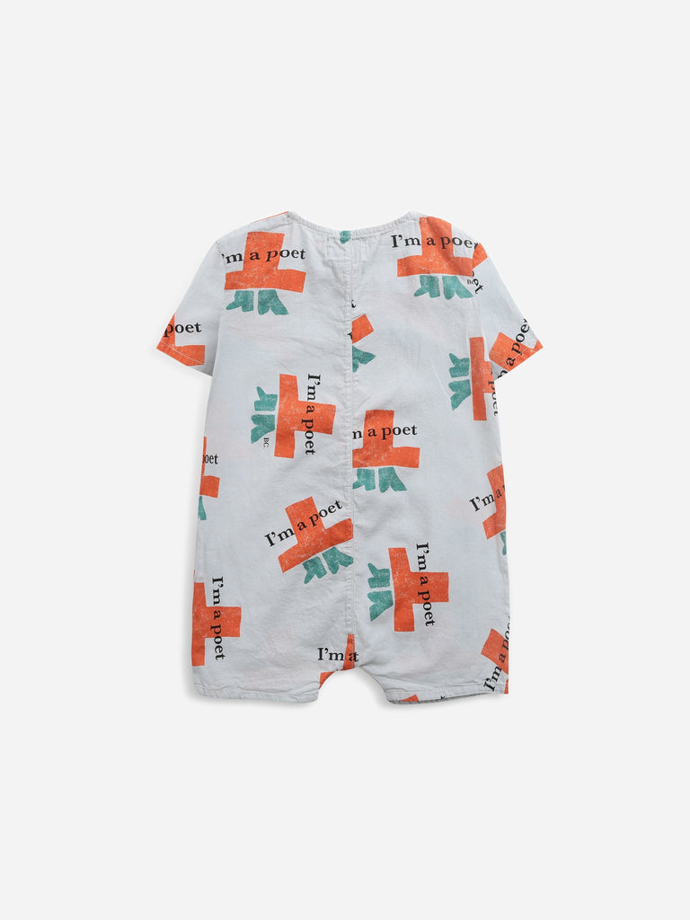 Bobo Choses - I'm a Poet All Over Woven Playsuit (Baby)