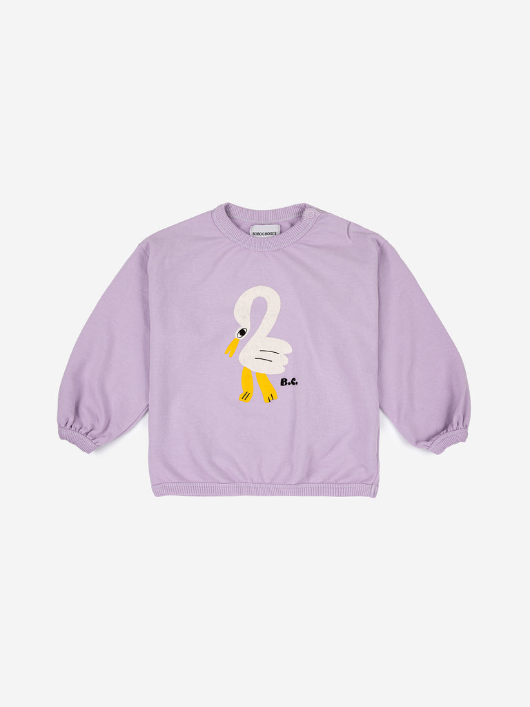 Bobo Choses - Pelican Lavender Sweatshirt (Baby) - Last 12m & 24m