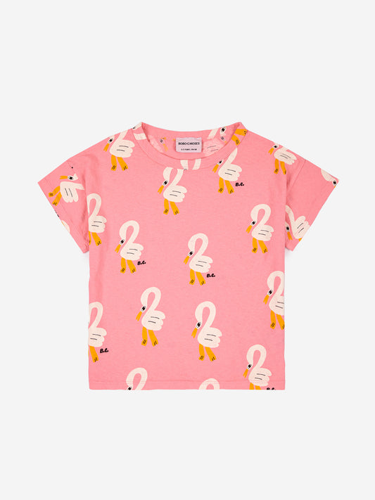 Bobo Choses - Pelican Pink T-Shirt (Kid) - Last 12/13