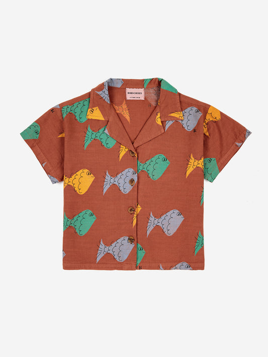 Bobo Choses - Multicolor Fish Woven Shirt (Kid)