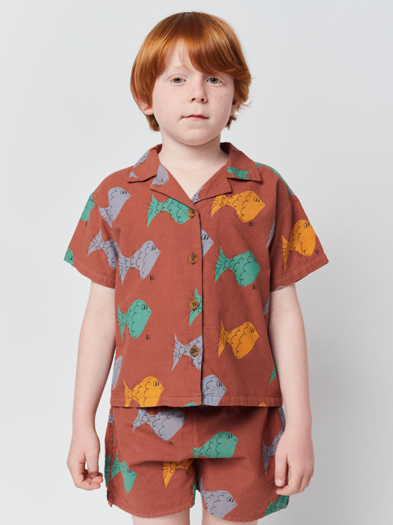 Bobo Choses - Multicolor Fish Woven Shirt (Kid) - Only 2/3 & 6/7