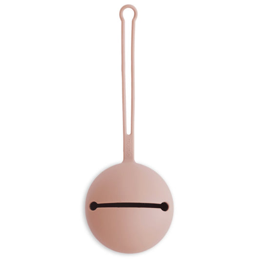 MUSHIE - Silicone Pacifier Holder Case (Blush)