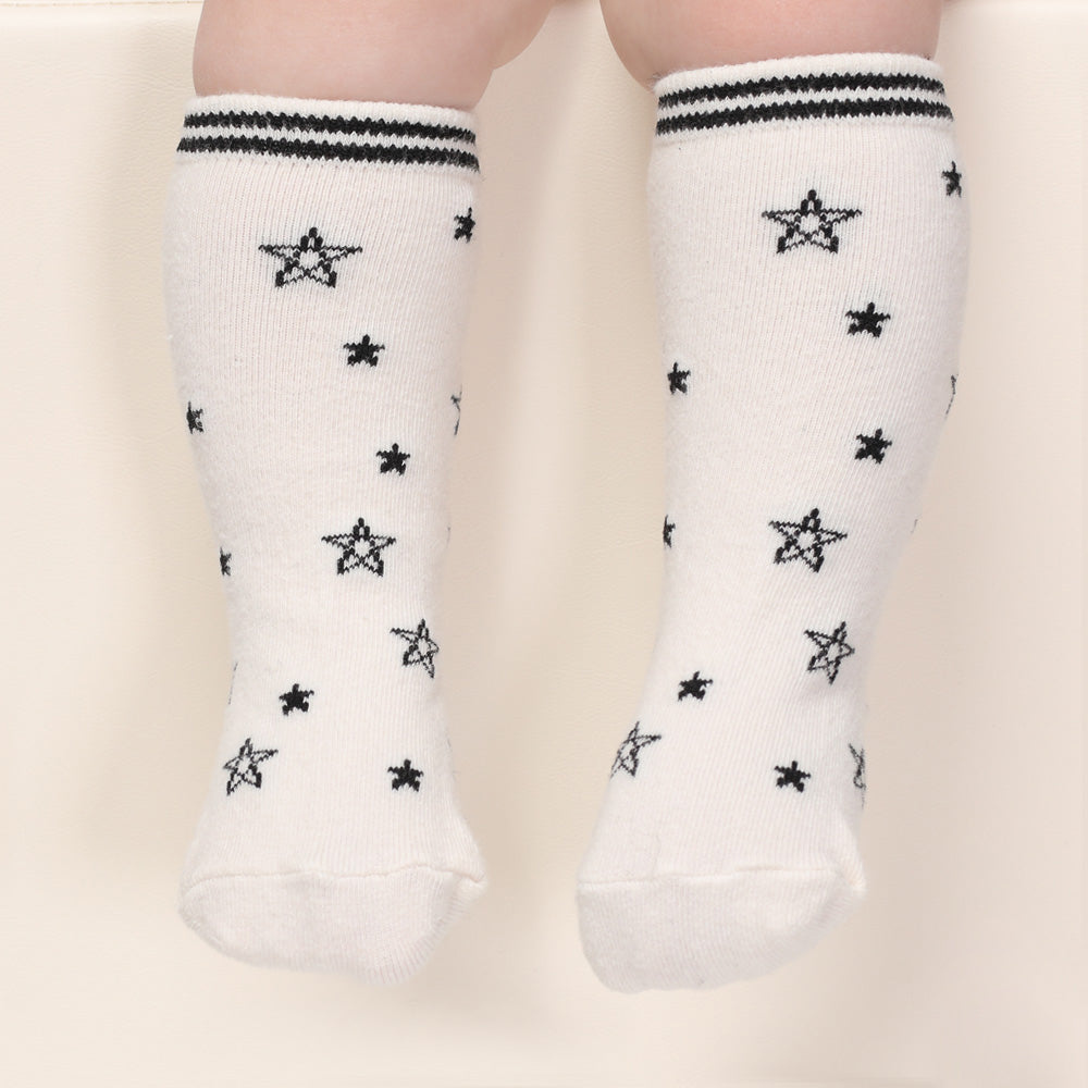 Pop Stars Knee Socks - White