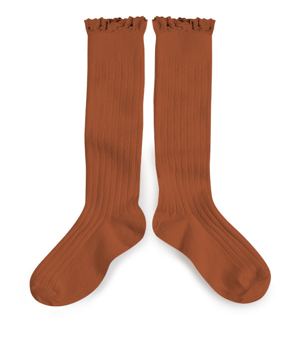 Collégien - Ruffle Knee Socks (Spice)