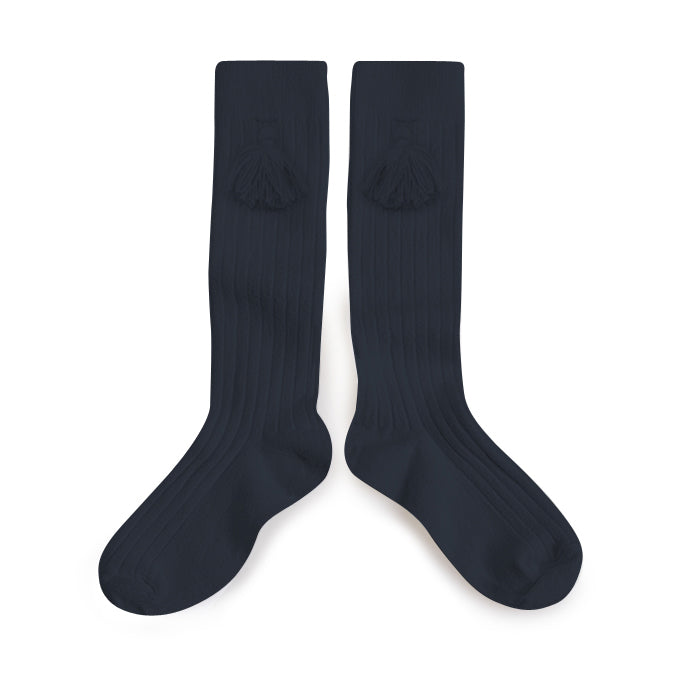 Collégien - Tassel Knee Socks (Navy)