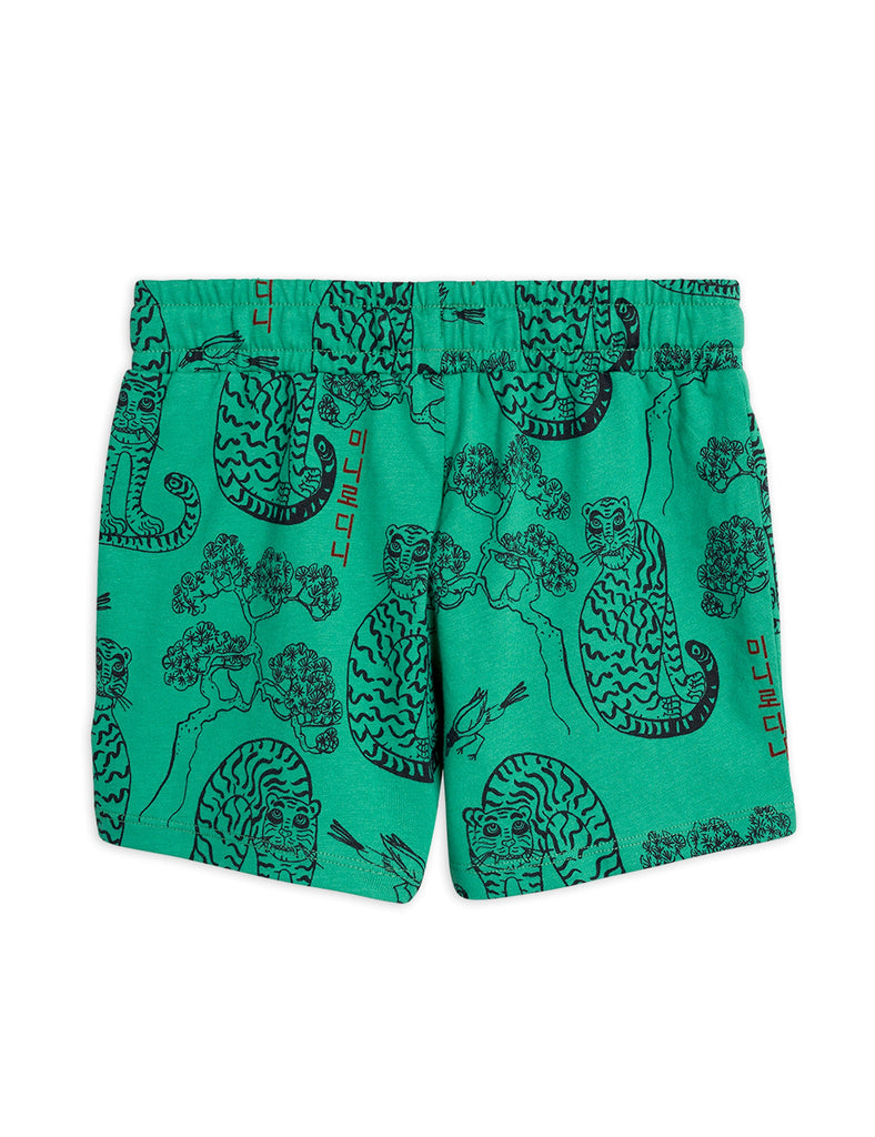 Mini Rodini - Tigers AOP Shorts (Green) - Last 104/110