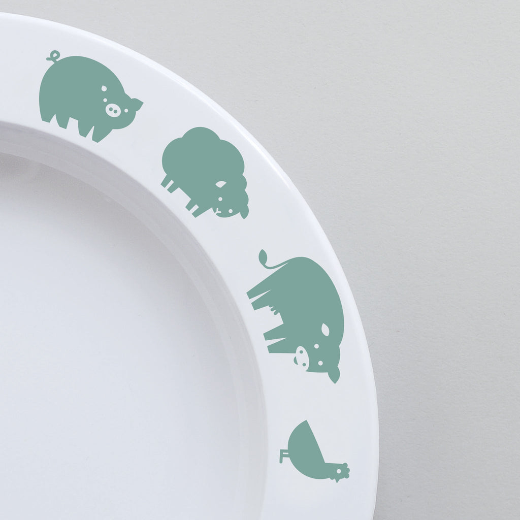 Buddy & Bear - Farm Animal Plate