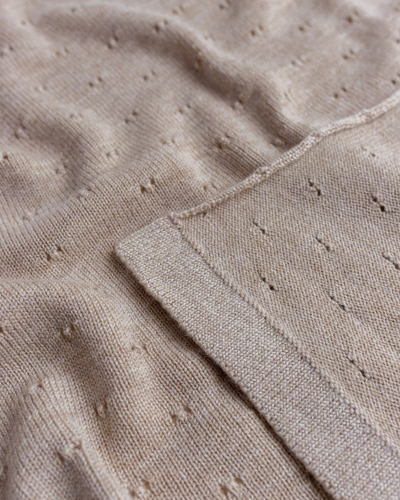 Hvid - Blanket Bibi (Sand)