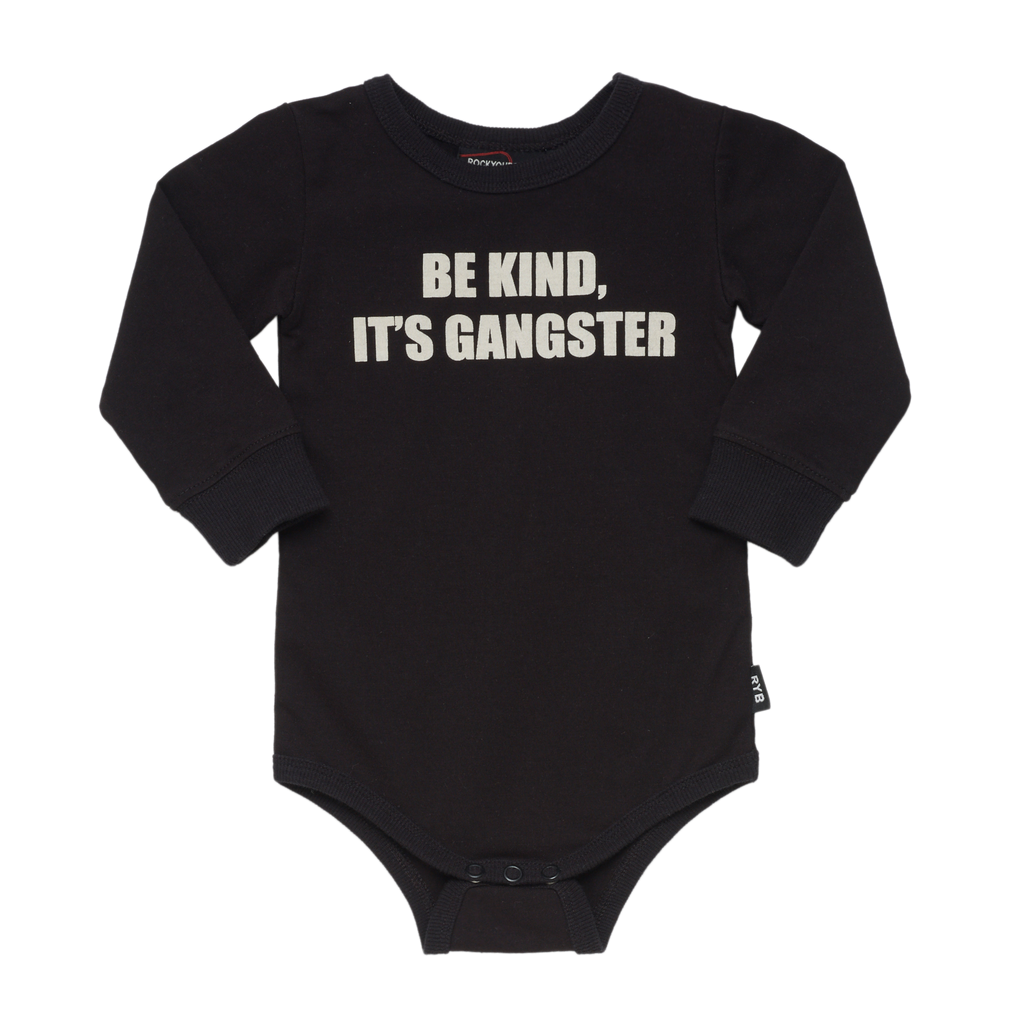 Rock Your Baby - Be Kind, It's Gangster Onesie