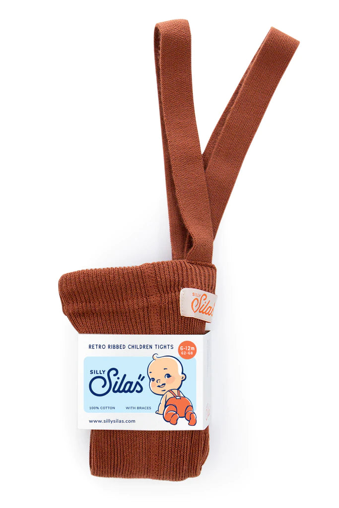 Silly Silas - Footed Tights (Cinnamon)