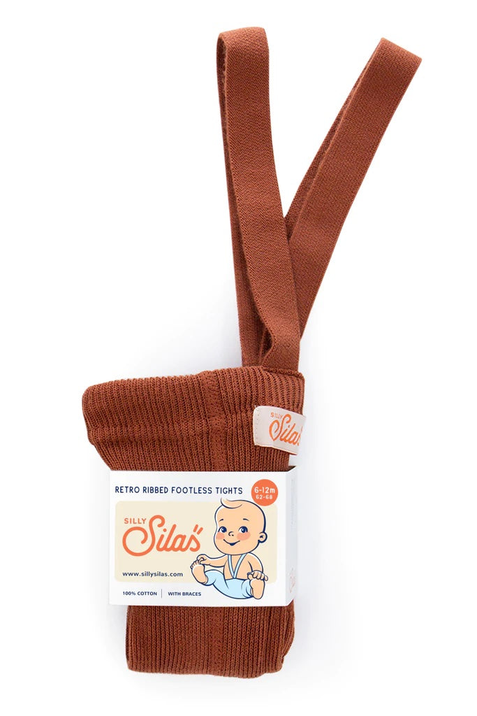 Silly Silas - Footless Tights (Cinnamon)