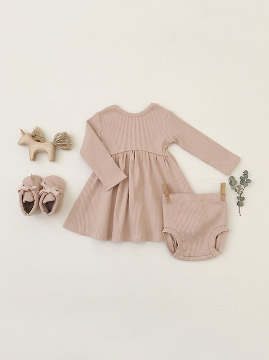 Quincy Mae - Ribbed Baby Booties (Petal) - Last 6/12