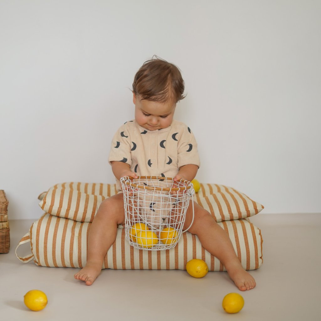 Organic Zoo - Pebble Midnight Terry Beach Romper - Last 0/6