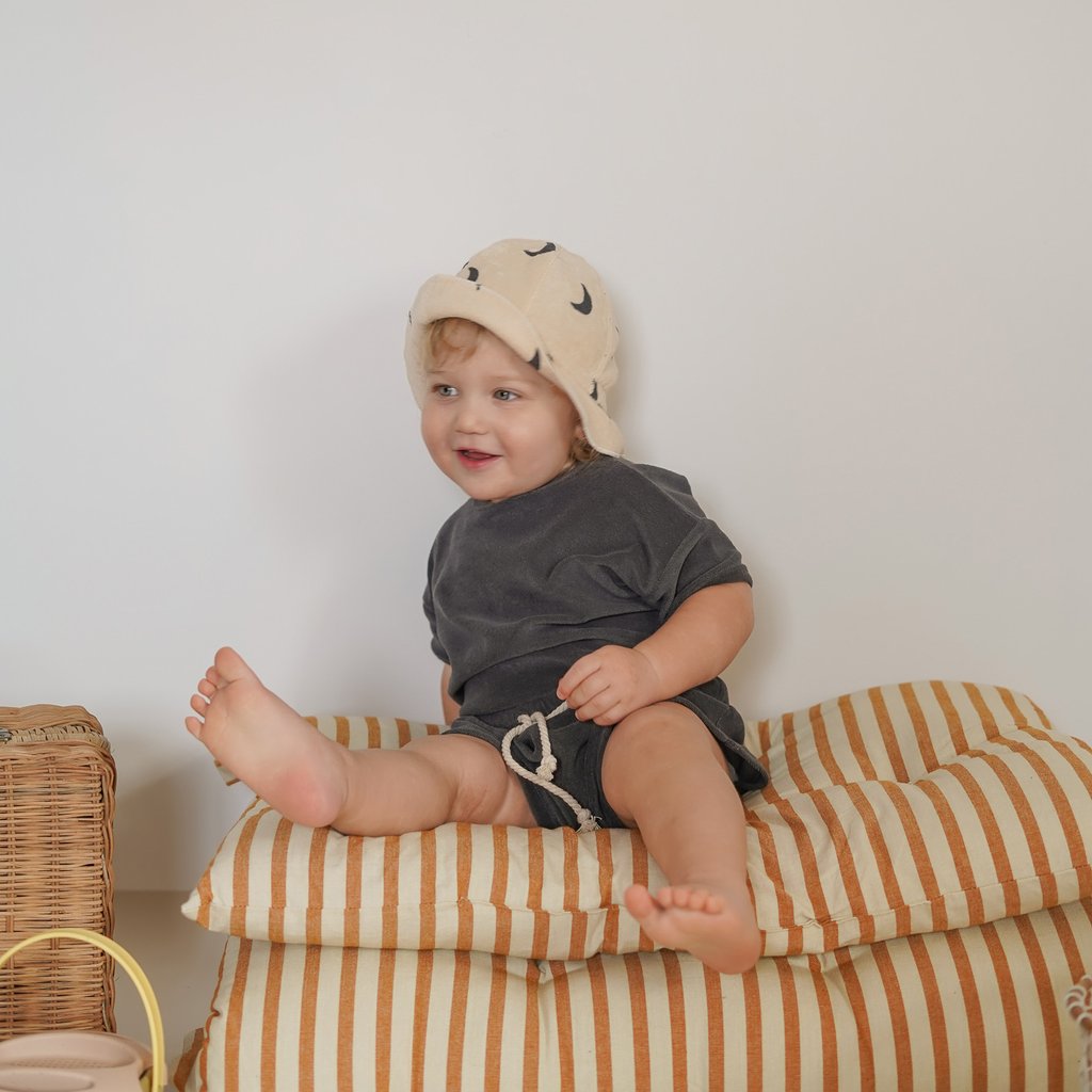 Organic zoo terry rope set up 1-2Y Organic Terry Zoo (boxy t-shirt +