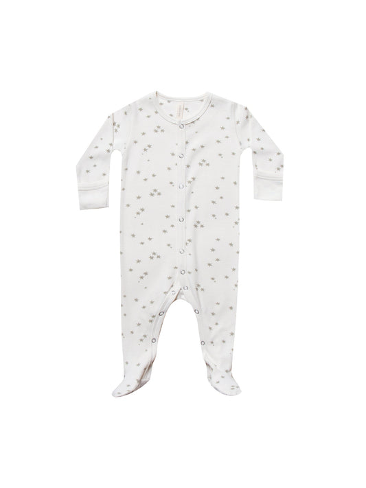 Quincy Mae - Full Snap Footie (Ivory) - Only 0/3