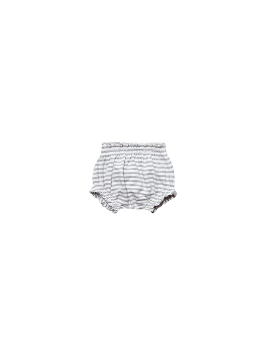 Quincy Mae - Gathered Bloomer (Grey Stripe) - Last 0/3 & 3/6