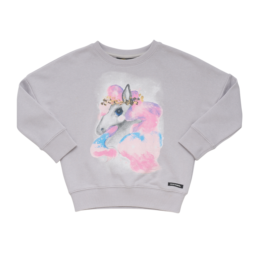 Rock Your Baby - Magical Unicorn Sweatshirt - Last 8Y