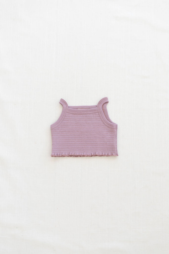Fin and Vince - Smocked Crop Tank (Lilac)