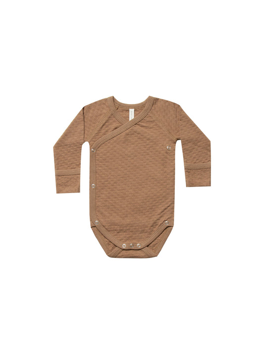 Quincy Mae - Pointelle Kimono Onesie (Copper) - Only NB & 2/3