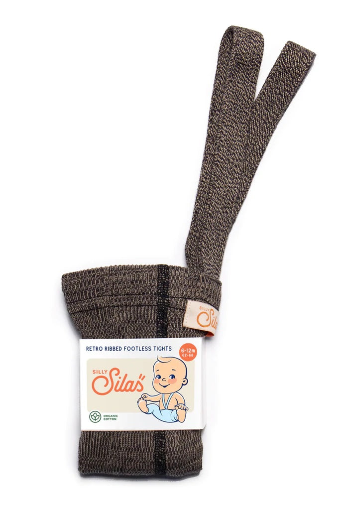 Silly Silas - Footless Tights (Licorice Peanut)