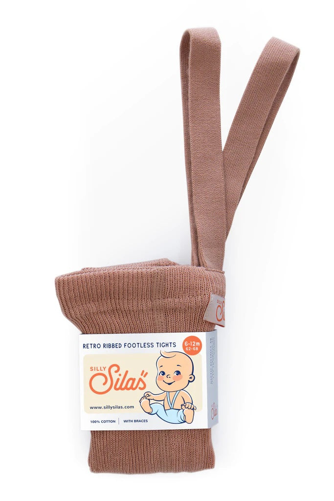 Silly Silas - Footless Tights (Light Brown)