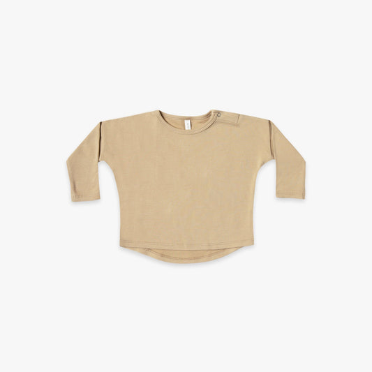 Quincy Mae - Longsleeve Baby Tee (Honey) - Last 0/3
