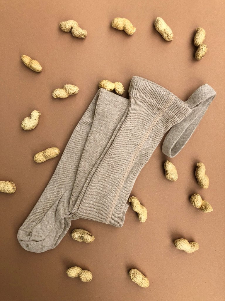 Silly Silas - Footed Tights (Peanut Blend)