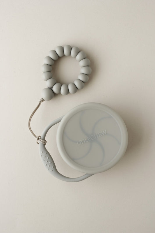 Little Chew - Silicone Teether Ring (Taupe)