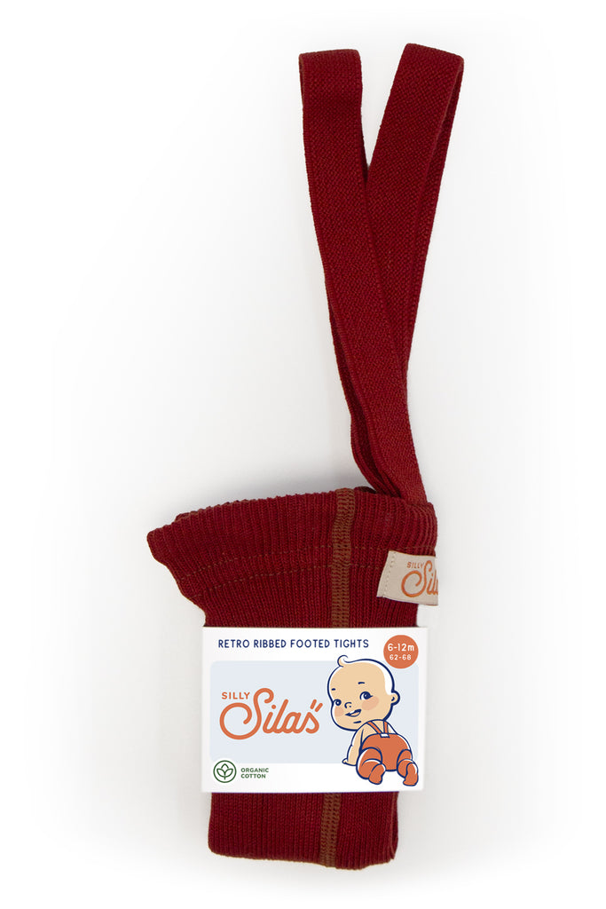 Silly Silas - Footed Tights (Maple Leaf)