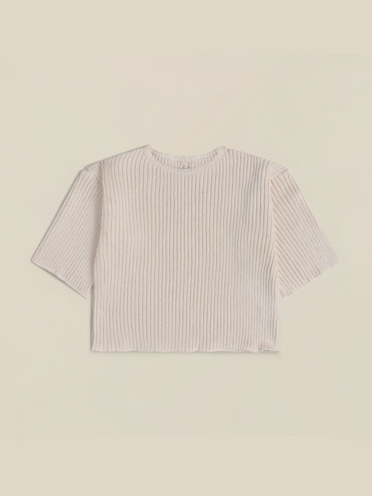 Organic Zoo - Oat Knitted Top