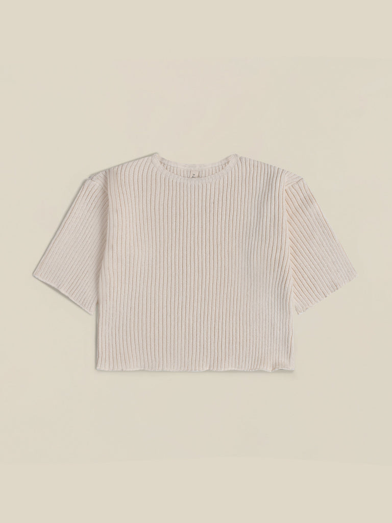 Organic Zoo - Oat Knitted Top