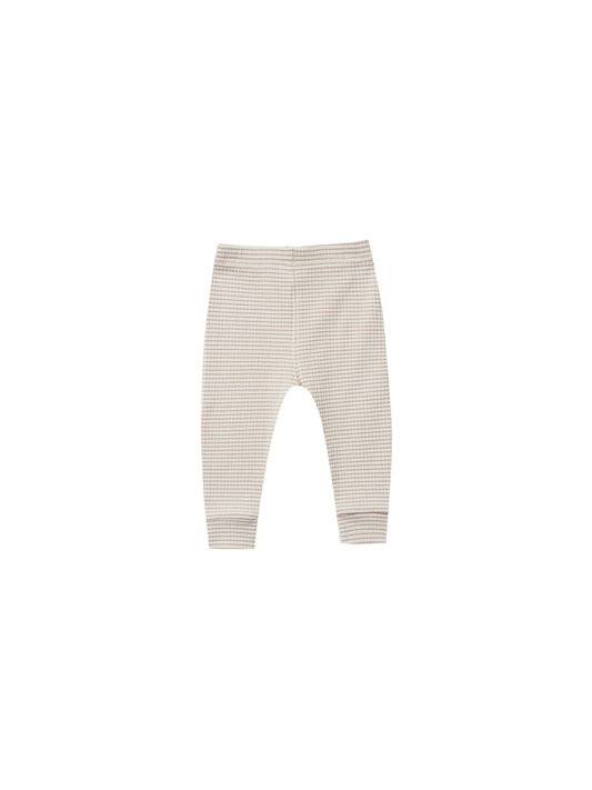 Quincy Mae - Ribbed Legging (Ash Stripe) - Last 3/6