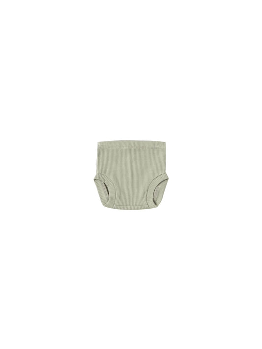 Quincy Mae - Ribbed Bloomer (Sage) - Only 0/3 & 3/6