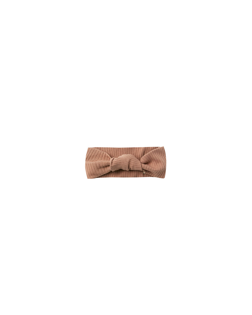 Quincy Mae - Knotted Headband (Terracotta)