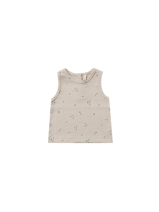Quincy Mae - Woven Tank (Ash) - Last 0/3