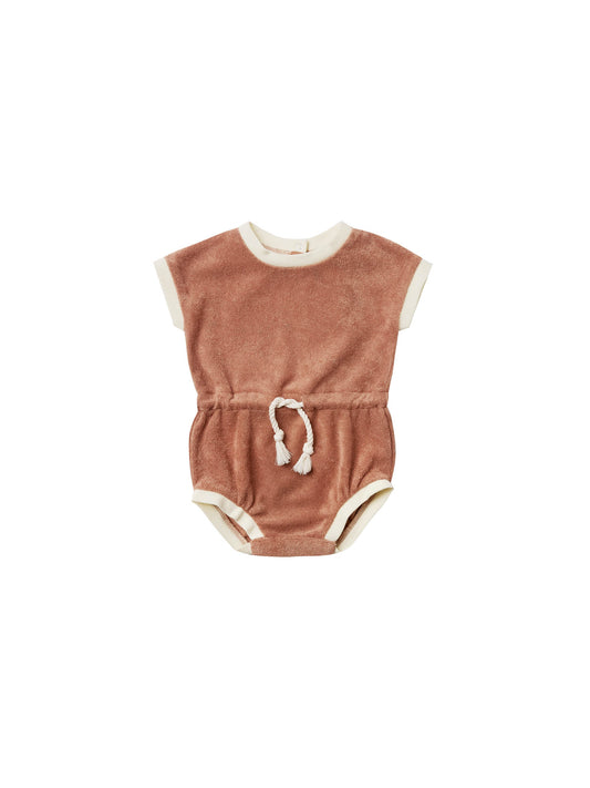 Quincy Mae - Retro Romper (Terracotta)