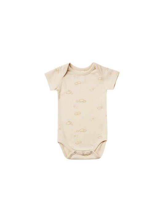 Quincy Mae - Short Sleeve Bodysuit (Natural)