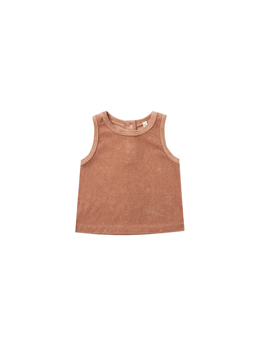 Quincy Mae - Terry Tank (Terracotta)