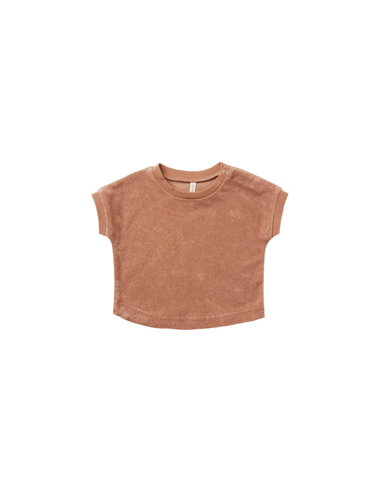 Quincy Mae - Terry Tee (Terracotta)