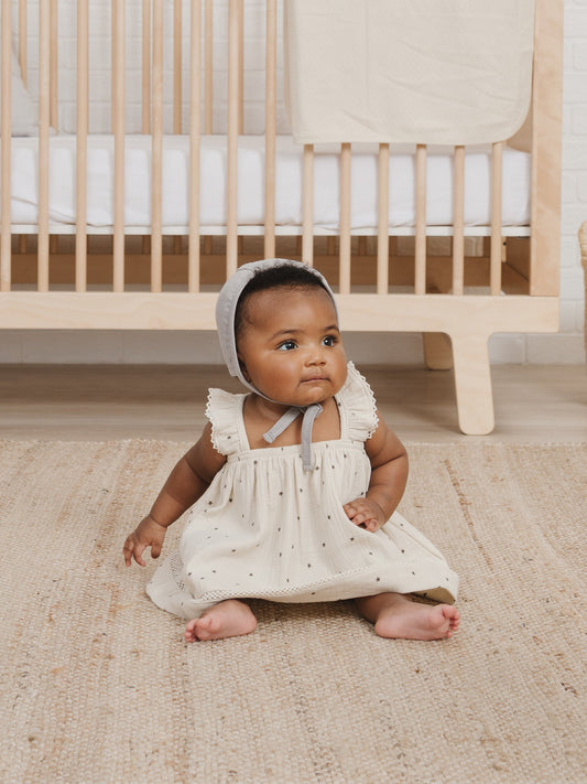 Quincy Mae - Gauze Bonnet (Periwinkle)