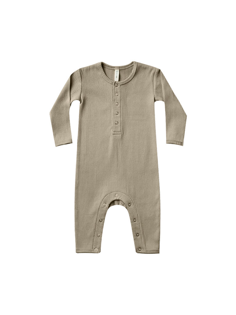 Quincy Mae - Ribbed Baby Jumpsuit (Olive)